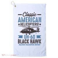 Classic American UH-60 Black Hawk Helicopter Golf Towel thumb 0