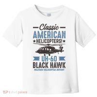 Classic American UH-60 Black Hawk Helicopter Toddler T-Shirt thumb 0