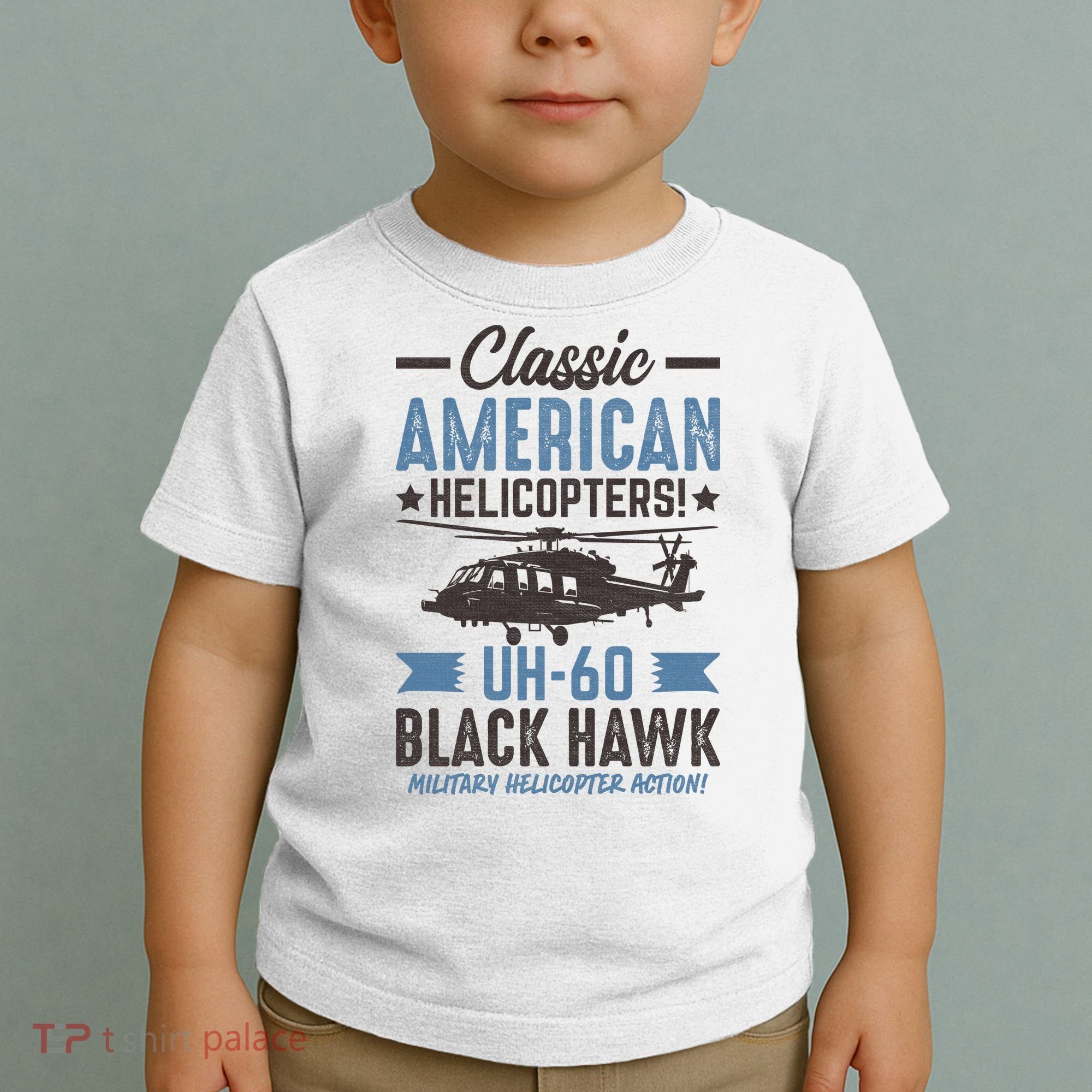 Classic American UH-60 Black Hawk Helicopter Toddler T-Shirt