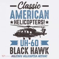 Classic American UH-60 Black Hawk Helicopter Toddler T-Shirt thumb 4