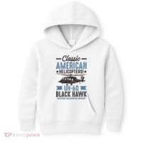 Classic American UH-60 Black Hawk Helicopter Kids Hoodie thumb 0
