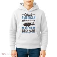 Classic American UH-60 Black Hawk Helicopter Kids Hoodie thumb 4