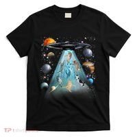 Cat Alien Ufo Gifts Space Cat Galaxy Cat Funny For Cat Dad Cat Mom Cat Lover T-Shirt thumb 0