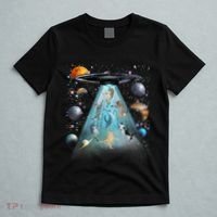 Cat Alien Ufo Gifts Space Cat Galaxy Cat Funny For Cat Dad Cat Mom Cat Lover T-Shirt thumb 5