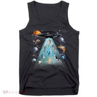 Cat Alien Ufo Gifts Space Cat Galaxy Cat Funny For Cat Dad Cat Mom Cat Lover Tank Top thumb 0