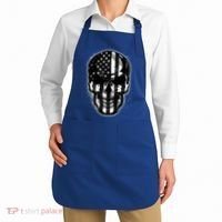 Cool American USA Flag Grunge Skull Apron thumb 2