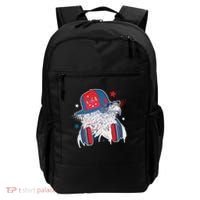 Cool American USA Flag Hipster DJ Eagle Backpack thumb 0