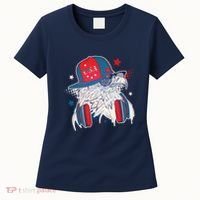Cool American USA Flag Hipster DJ Eagle Women's T-Shirt thumb 0