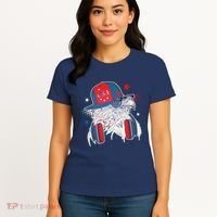 Cool American USA Flag Hipster DJ Eagle Women's T-Shirt thumb 4