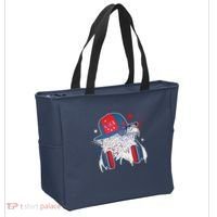 Cool American USA Flag Hipster DJ Eagle Tote Bag thumb 2