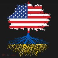 Cool American Ukrainian Roots I Stand With Ukraine USA Ukraine Flags Toddler Hoodie thumb 2