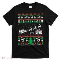 Christmas Ambulance Ugly Sweater Emergency Medical EMT T-Shirt thumb 0