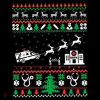 Christmas Ambulance Ugly Sweater Emergency Medical EMT Coffee Mug thumb 5