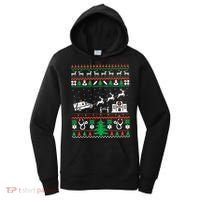 Christmas Ambulance Ugly Sweater Emergency Medical EMT Women's Hoodie thumb 0