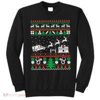 Christmas Ambulance Ugly Sweater Emergency Medical Emt Sweatshirt thumb 0