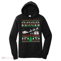 Christmas Ambulance Ugly Sweater Emergency Medical Emt Women's Hoodie thumb 0