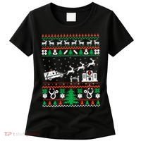 Christmas Ambulance Ugly Sweater Emergency Medical Emt Women's T-Shirt thumb 0