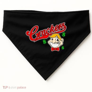 Caucasians Crackers Baseball Money Logo USA-Made Doggie Bandana