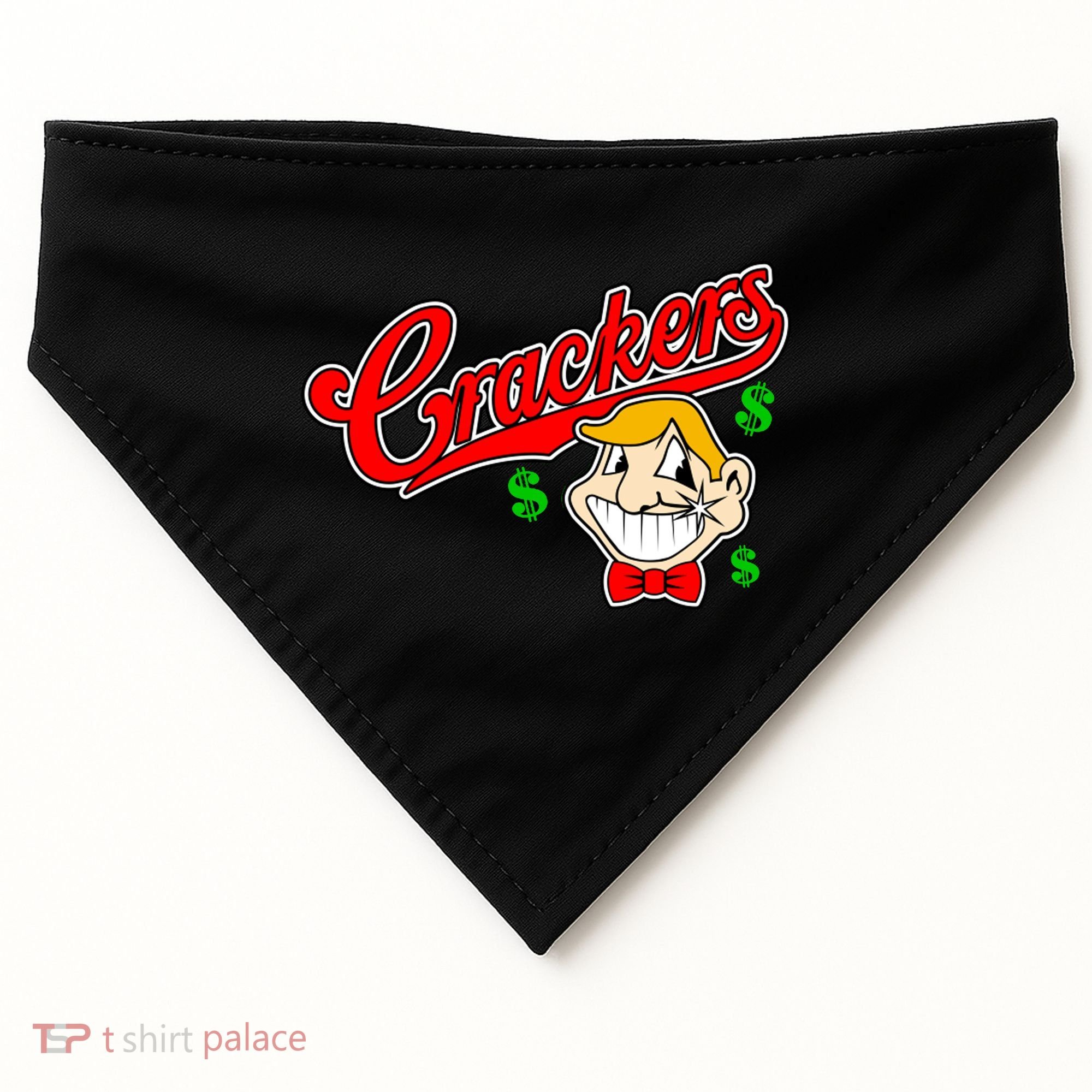 Caucasians Crackers Baseball Money Logo USA-Made Doggie Bandana
