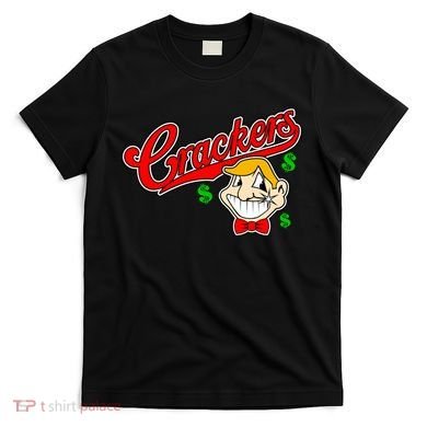 Caucasians Crackers Baseball Money Logo T-Shirt