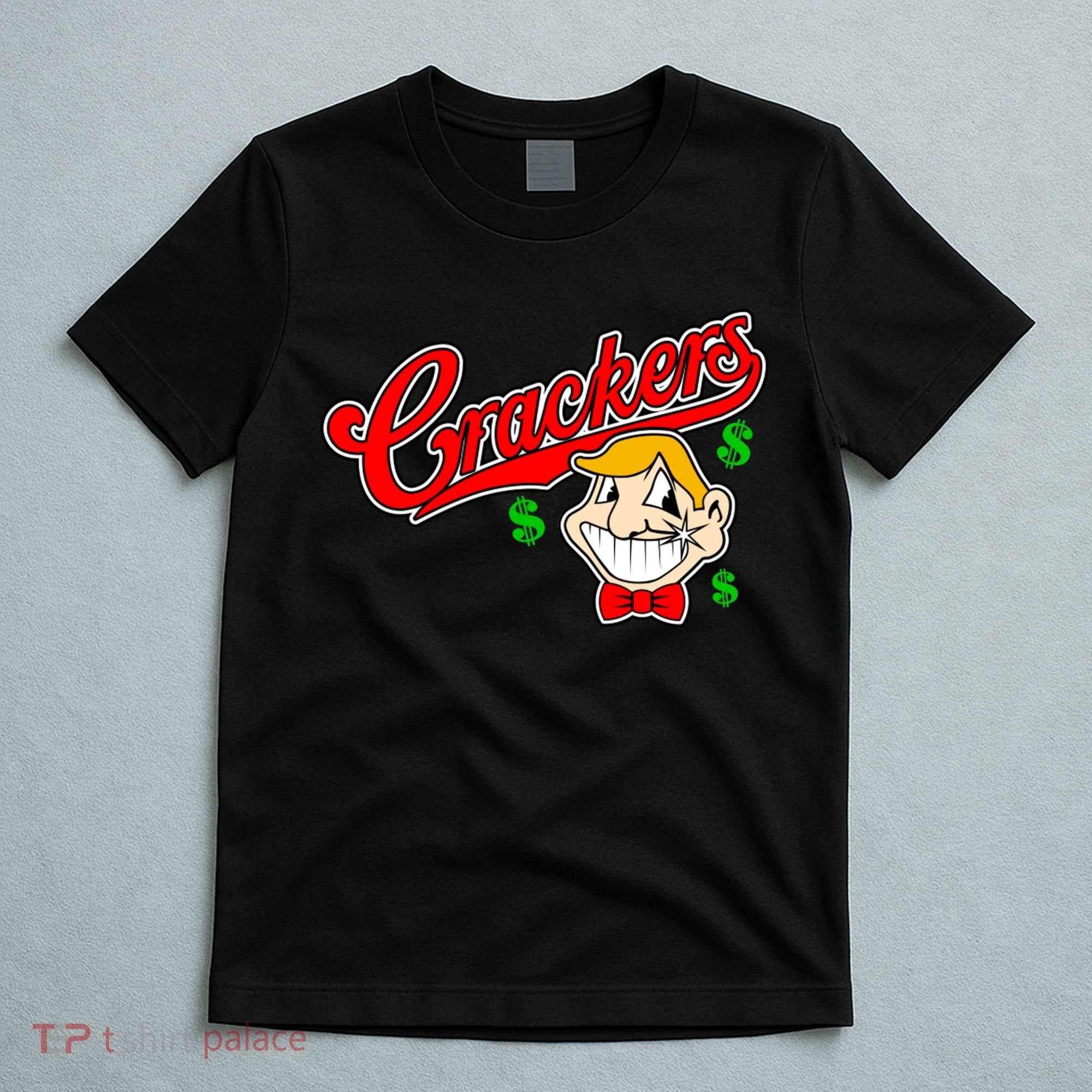 Caucasians Crackers Baseball Money Logo T-Shirt