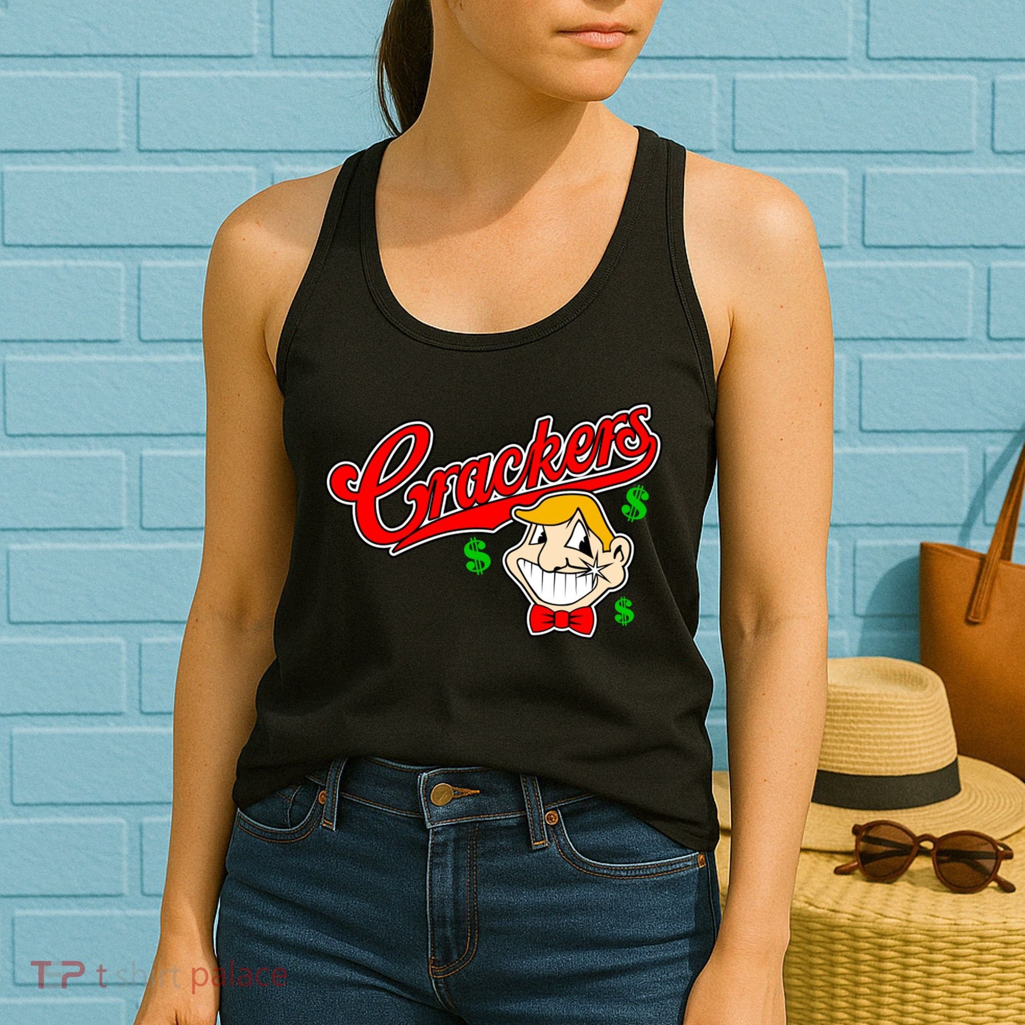 Caucasians Crackers Baseball Money Logo Women's Tank Top