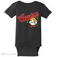 Caucasians Crackers Baseball Money Logo Baby Bodysuit thumb 0