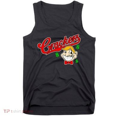Caucasians Crackers Baseball Money Logo Tank Top