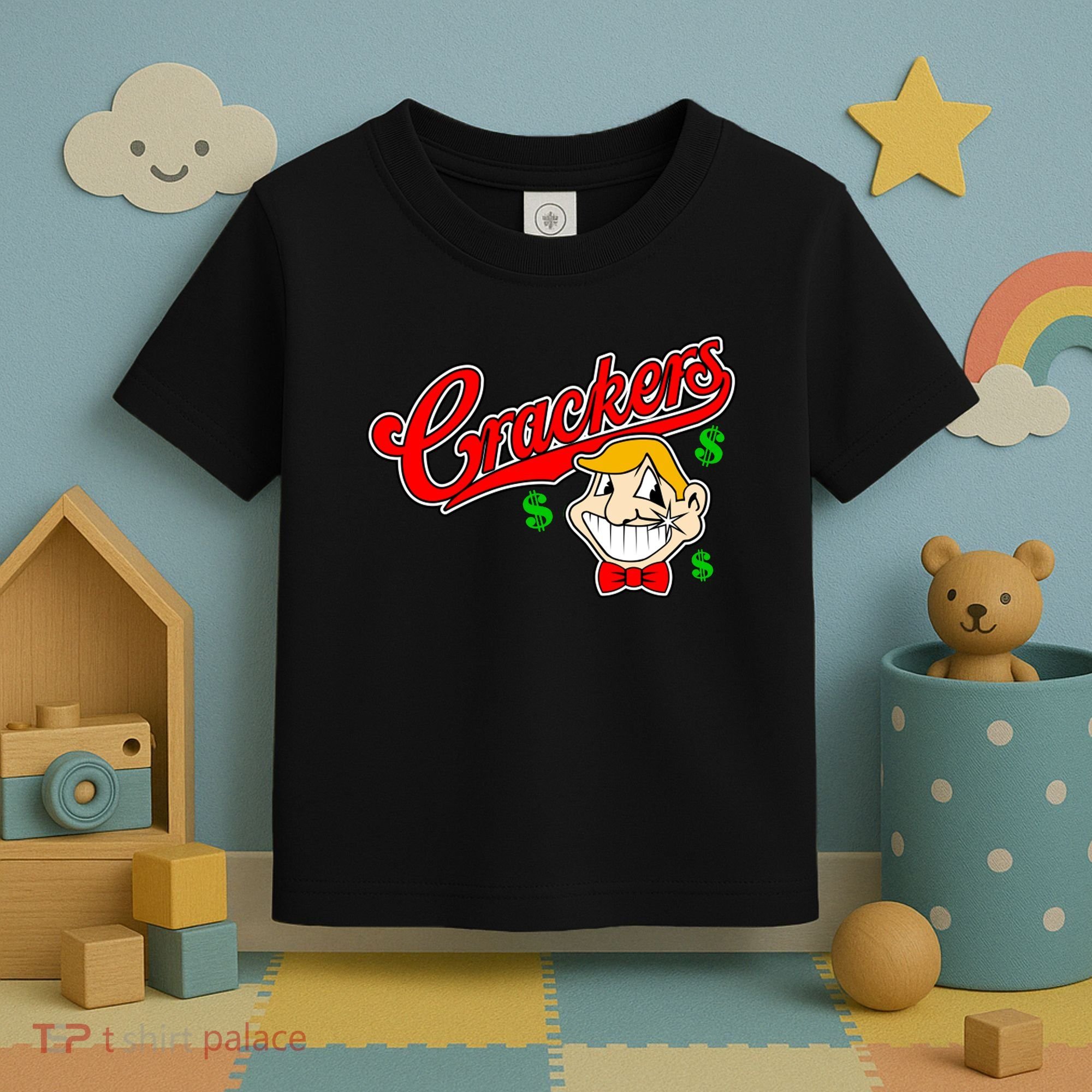 Caucasians Crackers Baseball Money Logo Toddler T-Shirt
