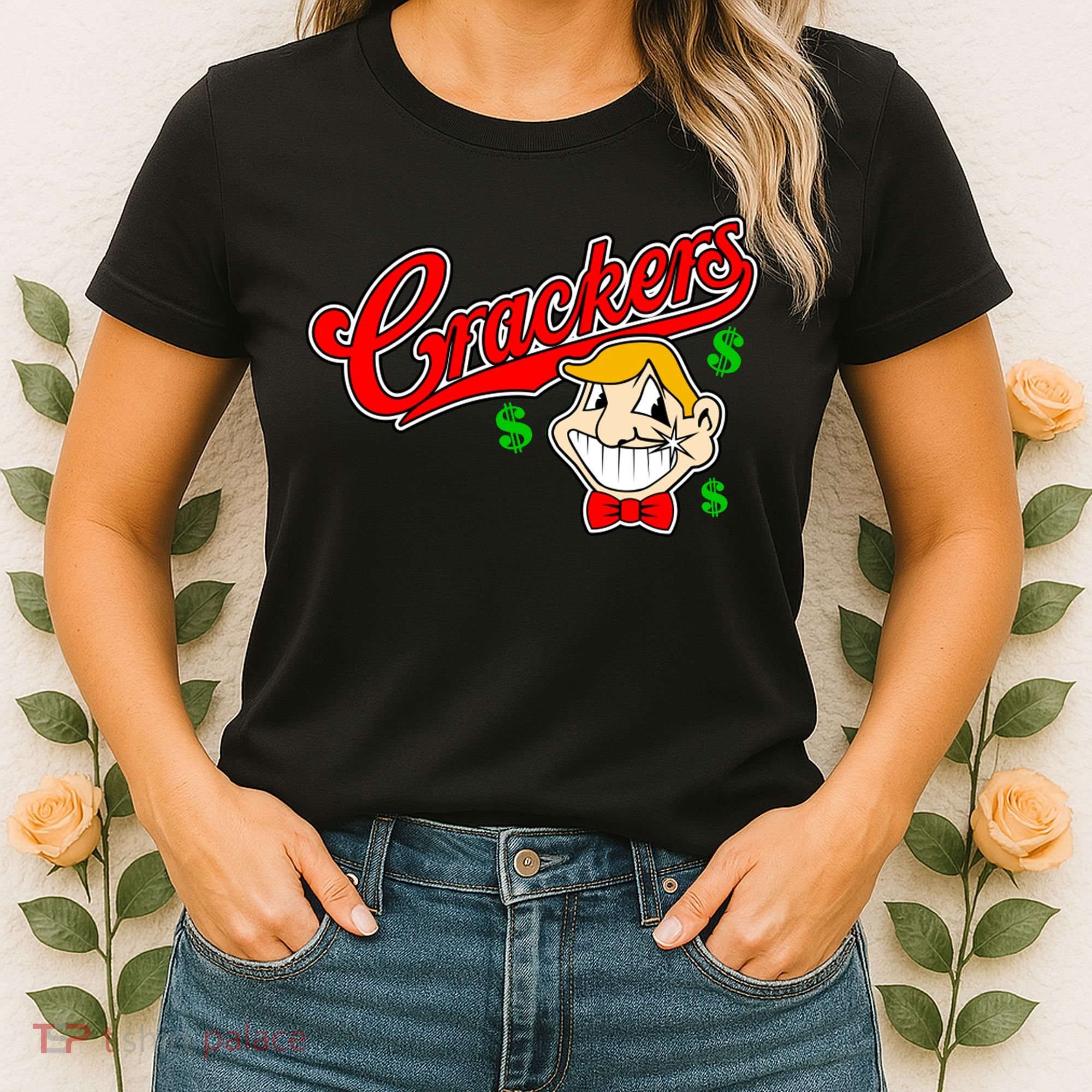 Caucasians Crackers Baseball Money Logo Women's T-Shirt