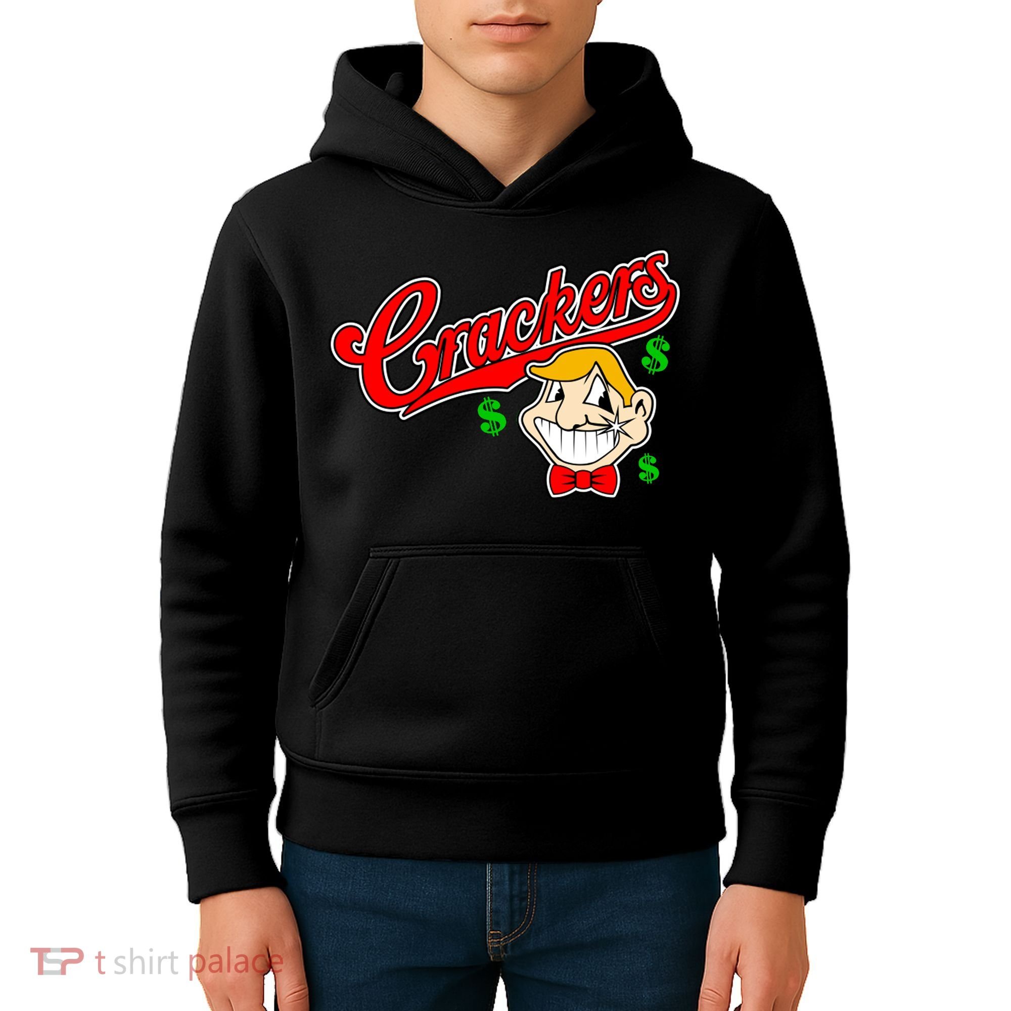 Caucasians Crackers Baseball Money Logo Kids Hoodie