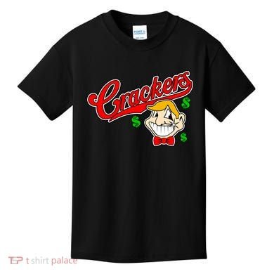 Caucasians Crackers Baseball Money Logo Kids T-Shirt