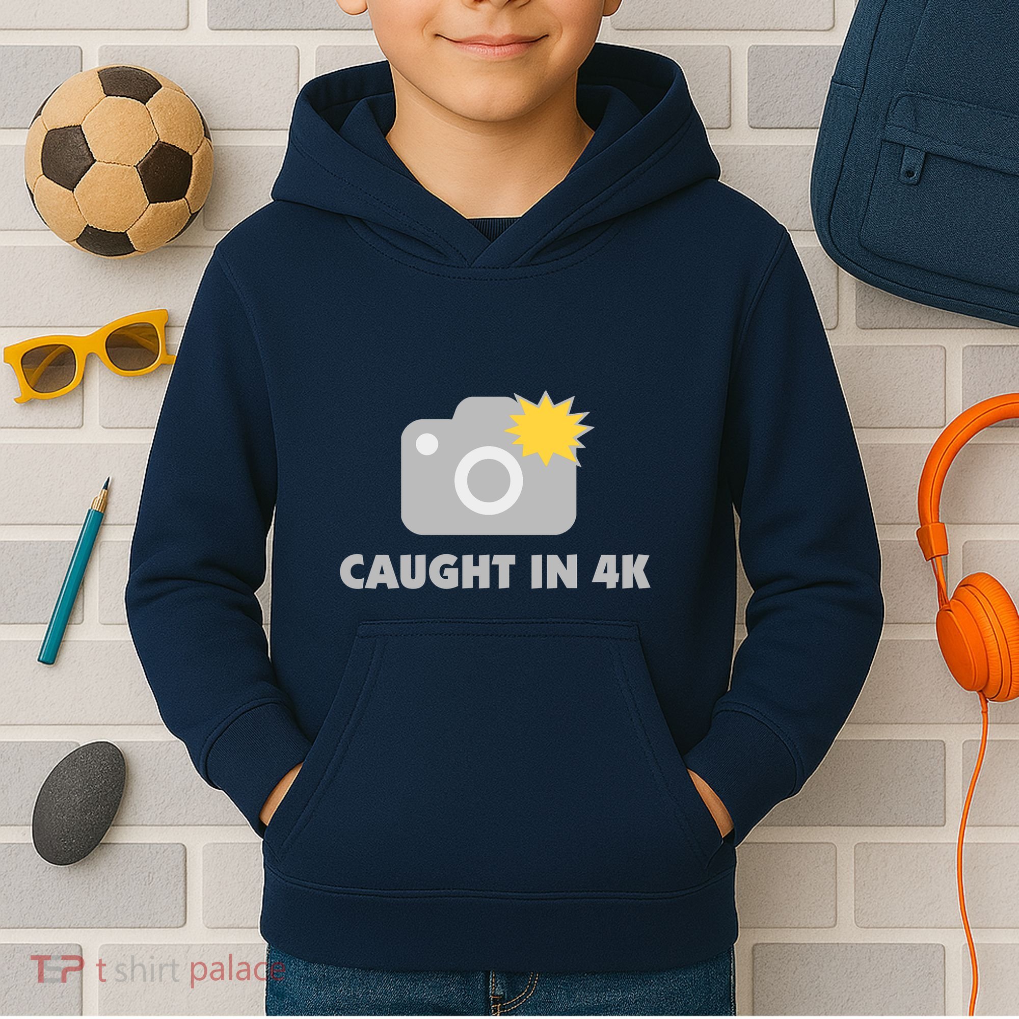 Caught In 4K Kids Hoodie