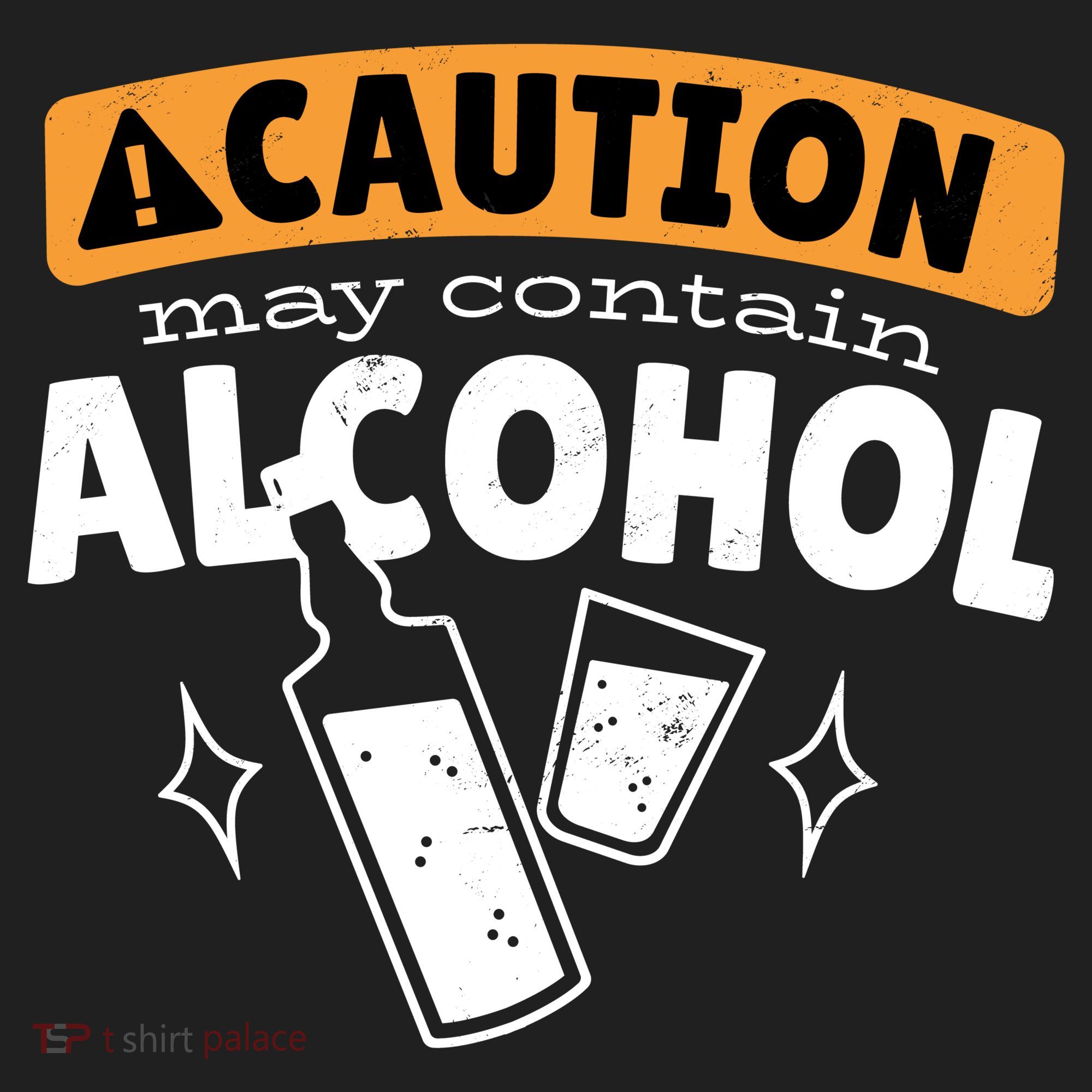 Caution May Contain Alcohol Ladies Heavyweight Boxy Pullover Hoodie