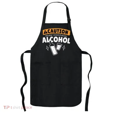 Caution May Contain Alcohol Apron