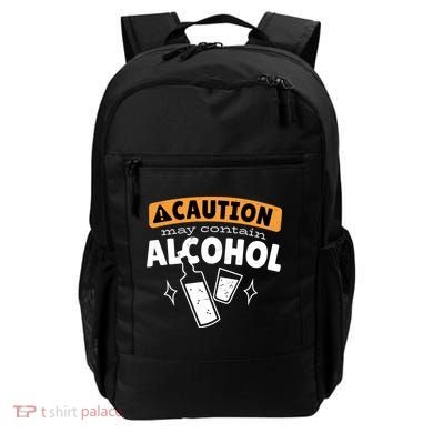 Caution May Contain Alcohol Backpack