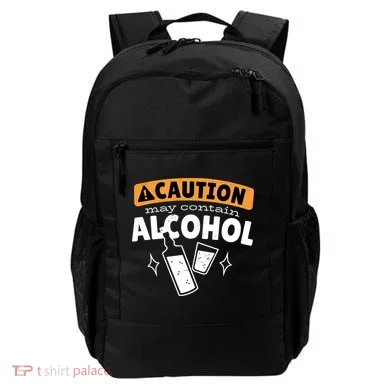 Caution May Contain Alcohol Backpack