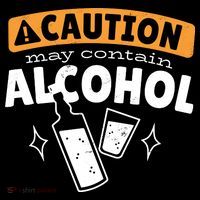 Caution May Contain Alcohol Button thumb 1