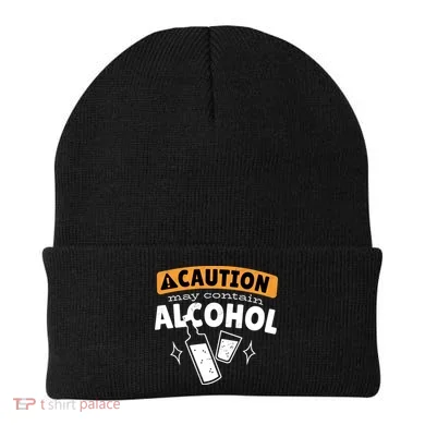 Caution May Contain Alcohol Beanie