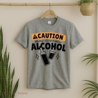 Caution May Contain Alcohol T-Shirt thumb 2