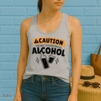 Caution May Contain Alcohol Women's Tank Top thumb 2