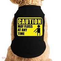 Caution May Floss At Any Time Doggie Tank thumb 0