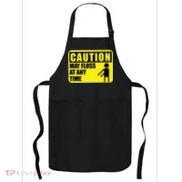 Caution May Floss at Any Time Apron thumb 0