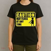 Caution May Floss at Any Time T-Shirt thumb 4