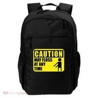 Caution May Floss At Any Time Backpack thumb 0