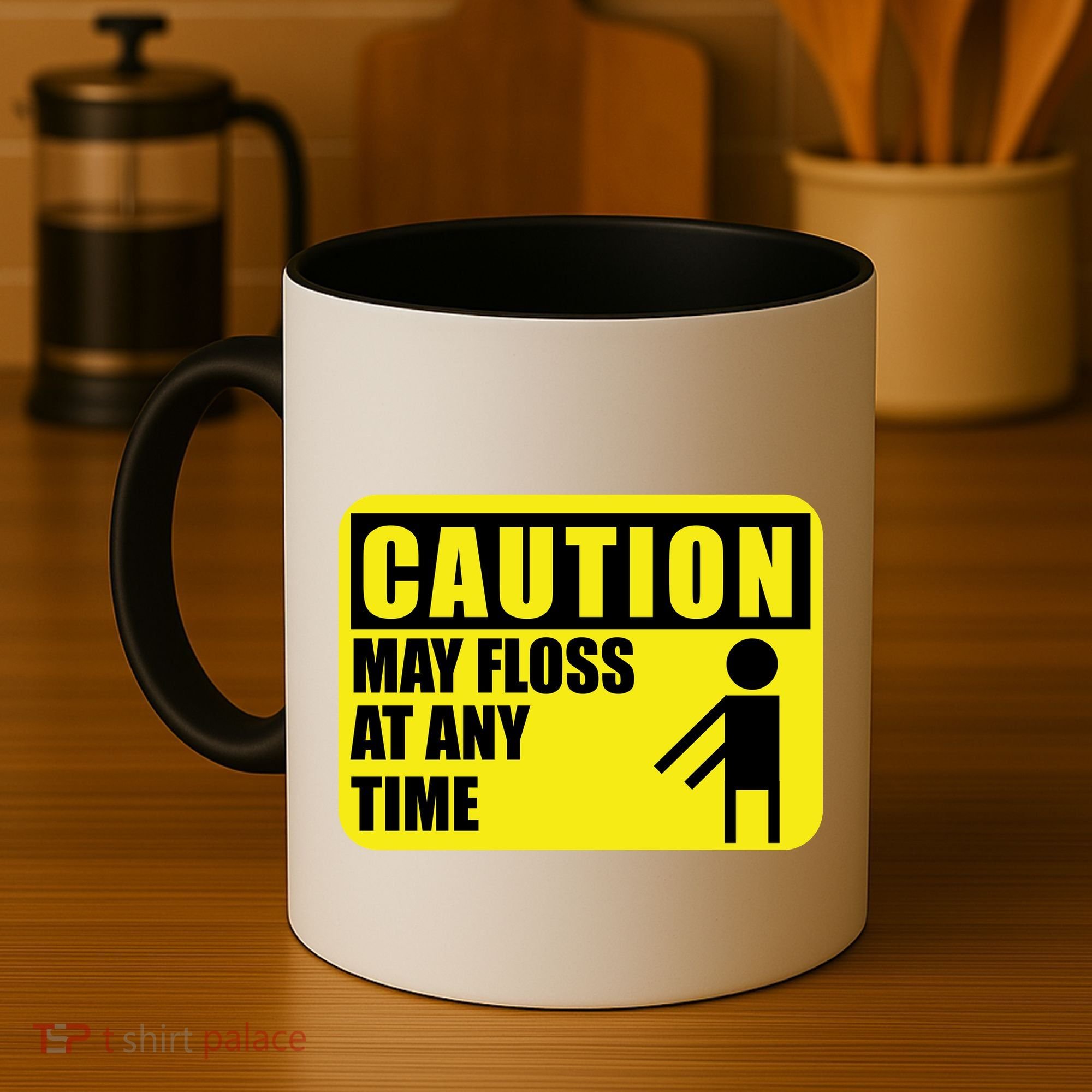Caution May Floss at Any Time Coffee Mug