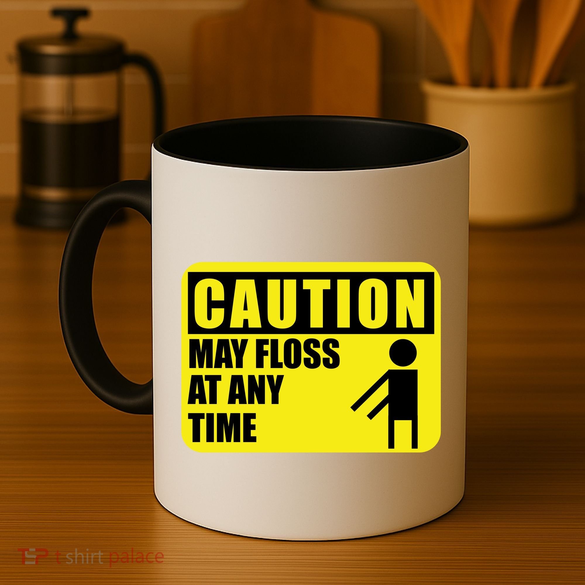 Caution May Floss At Any Time Coffee Mug
