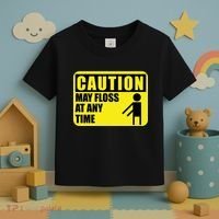 Caution May Floss at Any Time Toddler T-Shirt thumb 3