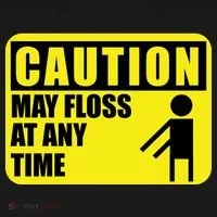 Caution May Floss at Any Time Toddler T-Shirt thumb 4
