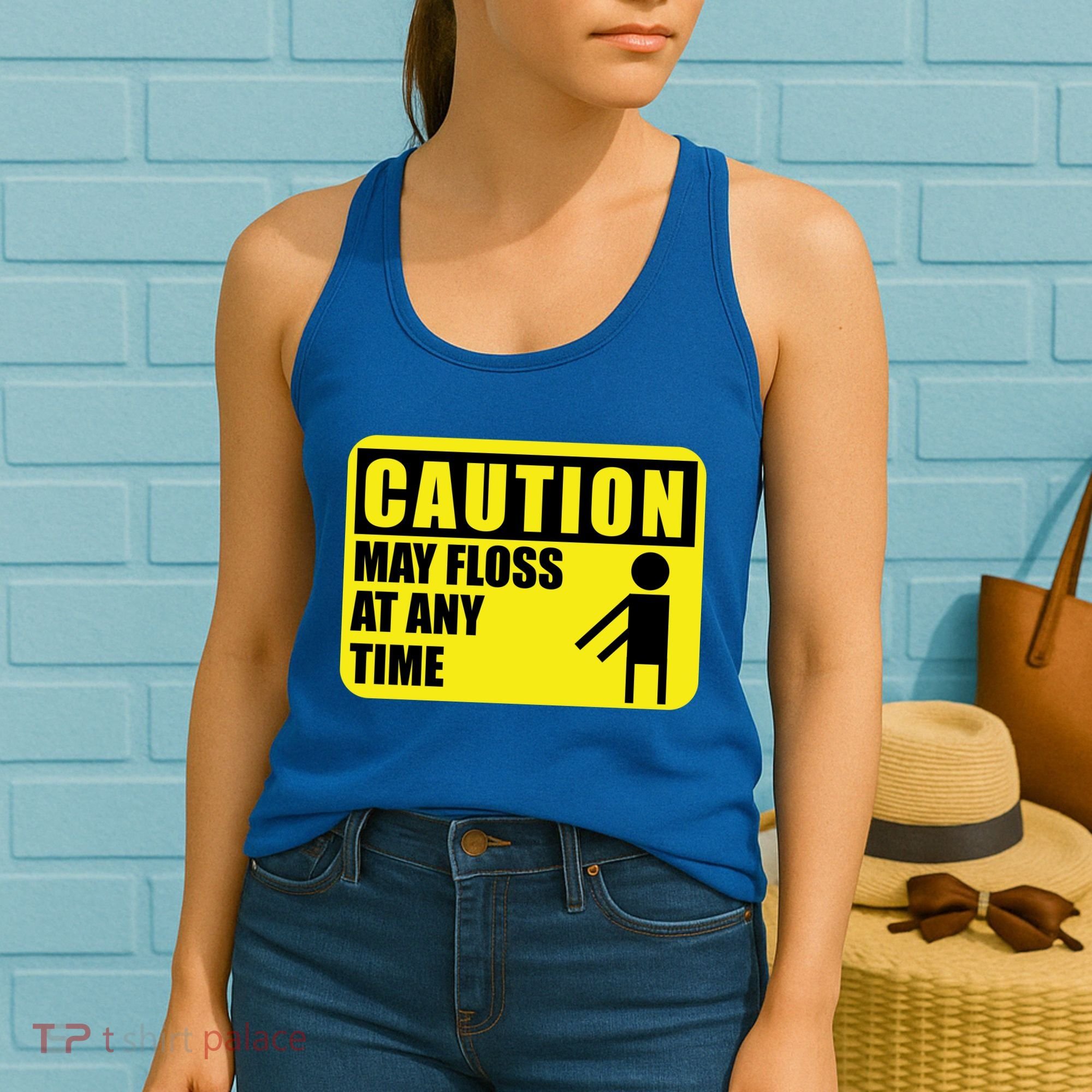 Caution May Floss At Any Time Women's Tank Top